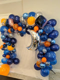 16 ft Outer Space Balloon Garland Two the Moon Galaxy Balloons Astronaut Balloons Space Birthday Everything Pictured Included