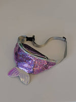 Purple Sequin Mermaid Fanny Pack Bachelorette Fanny Pack Last Splash Mermaid Purse