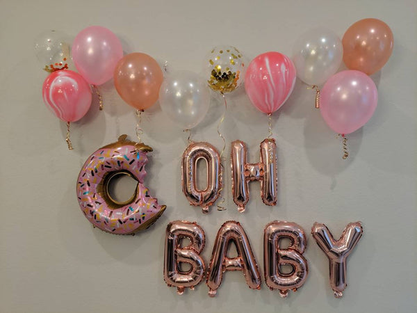 Oh Baby Donut Balloon Set Donut Baby Shower Baby Shower Decorations Sweet Baby Shower