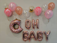Oh Baby Donut Balloon Set Donut Baby Shower Baby Shower Decorations Sweet Baby Shower