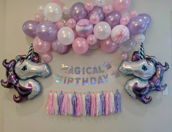 Magical Birthday Decoration Set Unicorn Birthday Unicorn Balloon Garland Magical Birthday Banner Unicorn Balloon Includes All Balloons Shown