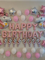 Happy Birthday Unicorn Decoration Kit Unicorn Balloons Unicorn Birthday Pink Happy Birthday Balloons Unicorn Balloons 42 pieces
