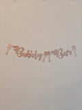 Bubbly Bar Banner Champagne Bar Brunch and Boozy Rose Gold Banner Bachelorette Banner Pop Fizzle Clink