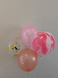 50 piece pink and gold balloon set Birthday Balloons Pink Balloons Latex Balloons Rose Gold Balloons Gold Balloons Pink and Gold Balloons