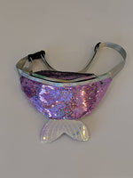 Purple Sequin Mermaid Fanny Pack Bachelorette Fanny Pack Last Splash Mermaid Purse