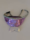 Purple Sequin Mermaid Fanny Pack Bachelorette Fanny Pack Last Splash Mermaid Purse