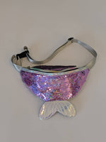 Purple Sequin Mermaid Fanny Pack Bachelorette Fanny Pack Last Splash Mermaid Purse
