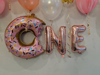 One Donut Balloon Set First Birthday 1st Birthday Balloons One is Sweet First Birthday Decorations