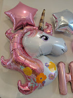 Happy Birthday Unicorn Decoration Kit Unicorn Balloons Unicorn Birthday Pink Happy Birthday Balloons Unicorn Balloons 42 pieces