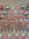 Happy Birthday Unicorn Decoration Kit Unicorn Balloons Unicorn Birthday Pink Happy Birthday Balloons Unicorn Balloons 42 pieces