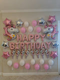 Happy Birthday Unicorn Decoration Kit Unicorn Balloons Unicorn Birthday Pink Happy Birthday Balloons Unicorn Balloons 42 pieces
