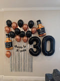 Cheers to 30 Years Balloon Party Pack 30 Birthday Decorations 30th Birthday Balloons Happy Birthday Decorations Set Dirty Thirty Whiskey