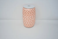 Blush and Rose Gold Polka Dot 5/8" Fold Over Elastic 100 Yard Spool, FOE elastic, headband elastic, hair tie elastic, mask elastic, elastic