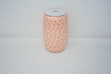 Blush and Rose Gold Polka Dot 5/8" Fold Over Elastic 100 Yard Spool, FOE elastic, headband elastic, hair tie elastic, mask elastic, elastic