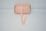 Blush and Rose Gold Polka Dot 5/8" Fold Over Elastic 100 Yard Spool, FOE elastic, headband elastic, hair tie elastic, mask elastic, elastic