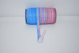Unicorn Print 5/8" Fold Over Elastic 100 Yard Spool, FOE elastic, headband elastic, hair tie elastic, mask elastic, elastic