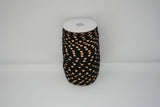 Colorful Leopard 5/8" Fold Over Elastic 100 Yard Spool, FOE elastic, headband elastic, hair tie elastic, mask elastic, elastic trim
