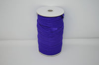 Purple 5/8" Fold Over Elastic 100 Yard Spool, FOE elastic, headband elastic, hair tie elastic, mask elastic, elastic