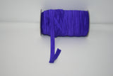 Purple 5/8" Fold Over Elastic 100 Yard Spool, FOE elastic, headband elastic, hair tie elastic, mask elastic, elastic