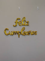 Gold Feliz Cumpleanos Balloons
