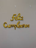 Gold Feliz Cumpleanos Balloons
