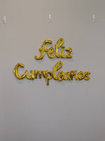 Gold Feliz Cumpleanos Balloons