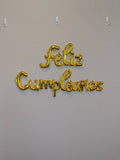 Gold Feliz Cumpleanos Balloons