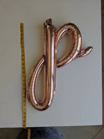 Custom Cursive Balloon Phrase Rose Gold Balloon Banner Cursive Letters Custom Balloons  *Priced per letter, enter quantity at checkout*