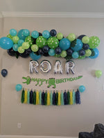 Dinosaur Birthday Party Decorations Dino Party Three Rex Green Dinosaur Kit Dinosaur Birthday Dinosaur Balloon Garland Roar Everything Shown