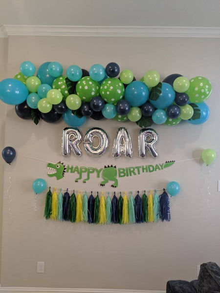 Dinosaur Birthday Party Decorations Dino Party Three Rex Green Dinosaur Kit Dinosaur Birthday Dinosaur Balloon Garland Roar Everything Shown
