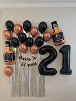 Cheers to 21 Years Party Decoration Set Whiskey Balloons Legal AF 21st Birthday Balloons Jumbo 21 Finally 21 Cheers and Beers Giant 21