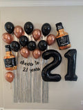 Cheers to 21 Years Party Decoration Set Whiskey Balloons Legal AF 21st Birthday Balloons Jumbo 21 Finally 21 Cheers and Beers Giant 21
