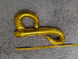 Gold Cursive Happy Birthday Balloon Banner Birthday Party Decorations Gold Birthday Gold Birthday Banner Gold Birthday Decorations