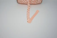 Blush and Rose Gold Polka Dot 5/8" Fold Over Elastic 100 Yard Spool, FOE elastic, headband elastic, hair tie elastic, mask elastic, elastic