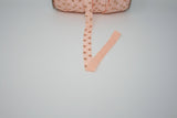 Blush and Rose Gold Polka Dot 5/8" Fold Over Elastic 100 Yard Spool, FOE elastic, headband elastic, hair tie elastic, mask elastic, elastic