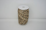 Leopard Print 5/8" Fold Over Elastic 100 Yard Spool, FOE elastic, headband elastic, hair tie elastic, mask elastic, elastic trim