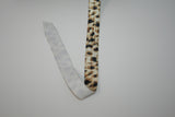 Leopard Print 5/8" Fold Over Elastic 100 Yard Spool, FOE elastic, headband elastic, hair tie elastic, mask elastic, elastic trim