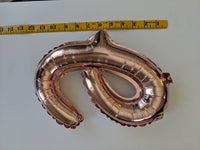 QuarONEtined Cursive Balloon Phrase Rose Gold Cursive Balloon Letter Banner First Birthday Balloon Banner ONE balloons One in quarantine