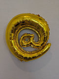 Custom Cursive Balloon Phrase Gold Cursive Balloon Banner Cursive Letters Custom Balloons  *Priced per letter, enter quantity at checkout*