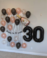Cheers to 30 Years Balloon Party Pack 30 Birthday Decorations 30th Birthday Balloons Dirty Thirty Champagne 30th Birthday