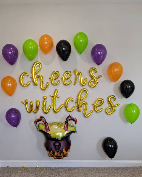 Cheers Witches Decoration Set Halloween Balloons Witch Balloon Halloween Balloons