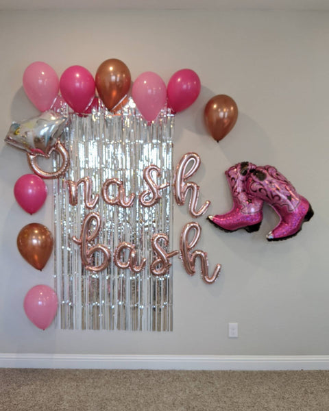 NASH Bash Bachelorette Party Decorations Nashville Bachelorette Party Balloon Engagement Ring Balloon Bachelorette Party Flamingle Cowgirl