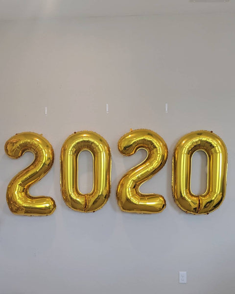 Jumbo 2020 Gold Balloons 40" Gold 2020 Balloons Graduation Balloons class of 2020 40 inch 2020 Graduation Year Graduation Decorations