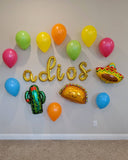 Adios Party Decorations Fiesta Party Balloons Going Away Party Balloons Cactus Balloon Sombrero Balloons