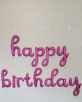 Pink Cowgirl Birthday Decorations Cowboy Boots Balloon Pink Cursive Happy Birthday Balloons Birthday Balloons Includes all pictured balloons