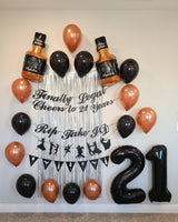 Cheers to 21 Years Balloon Party Pack 21 Birthday Decorations 21st Birthday Balloons Dirty Thirty Champagne 21st Birthday Legal AF RIP Fake