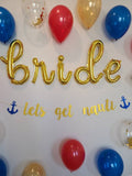 Lets Get Nauti Bachelorette Party Decorations Bachelorette Balloons Engagement Ring Balloon Bride Bachelorette Party Decorations Sailor