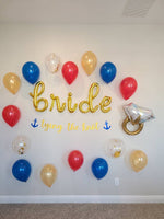 Lets Get Nauti Bachelorette Party Decorations Bachelorette Balloons Engagement Ring Balloon Bride Bachelorette Party Decorations Sailor