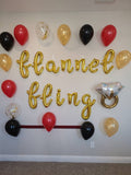 Flannel Fling Bachelorette Party Decorations Bachelorette Balloons Engagement Ring Balloon Flannel Fling Before the Ring Bachelorette