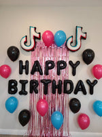 Tik Tok Birthday Decorations Music Balloons Tik Tok Balloons Happy Birthday Balloons Includes all pictured balloons
